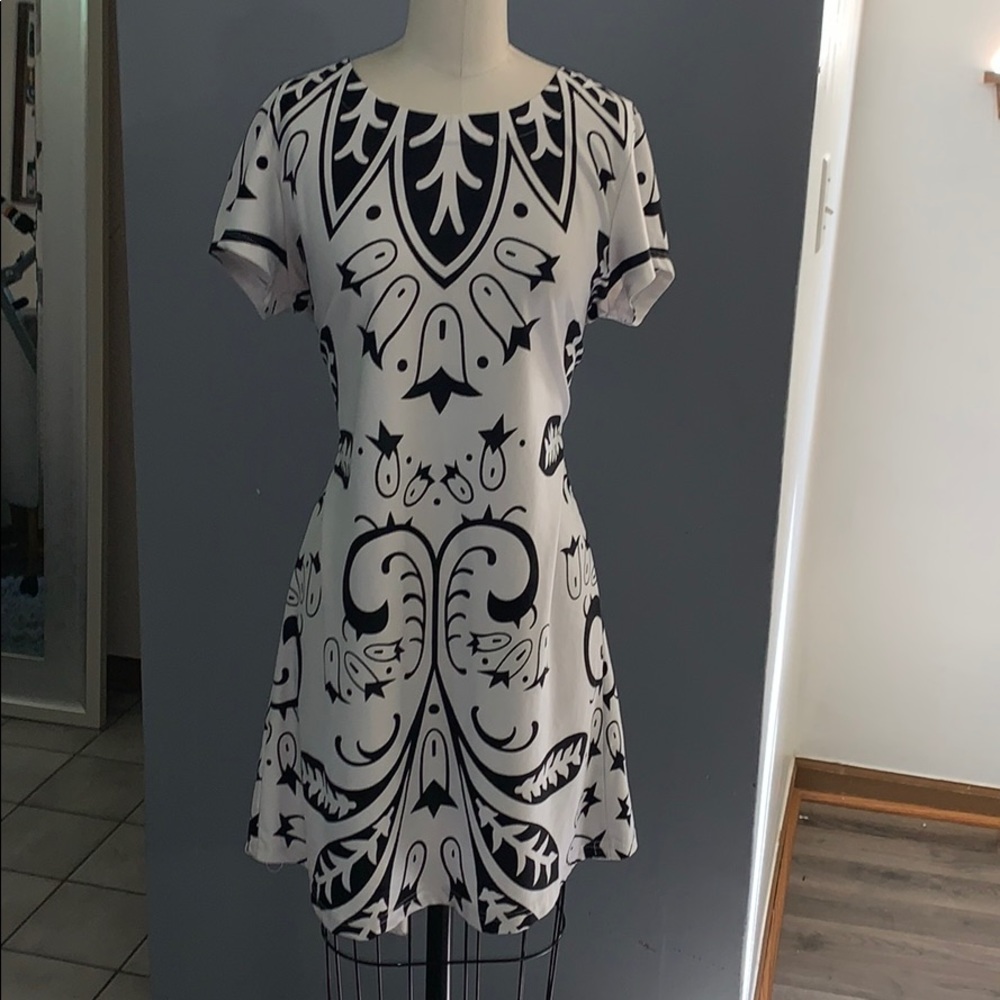 Vintage Black & White Dress